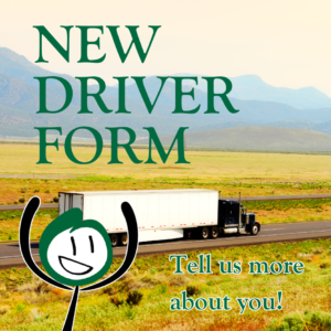 New Driver Form-- Tell us more about you!